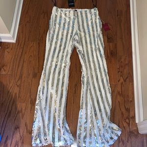 Sequin Flare Pants